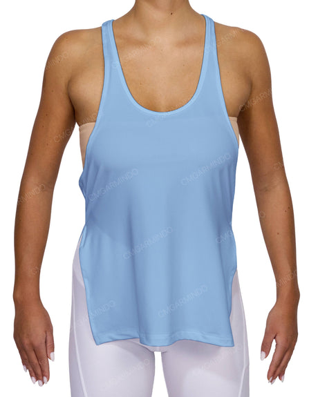 Long Side Slit Tank Top