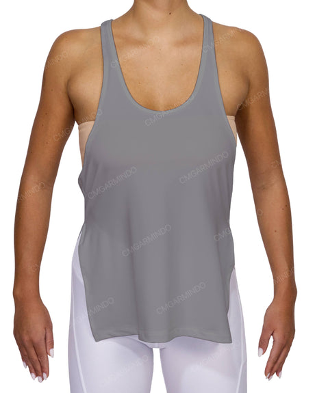 Long Side Slit Tank Top
