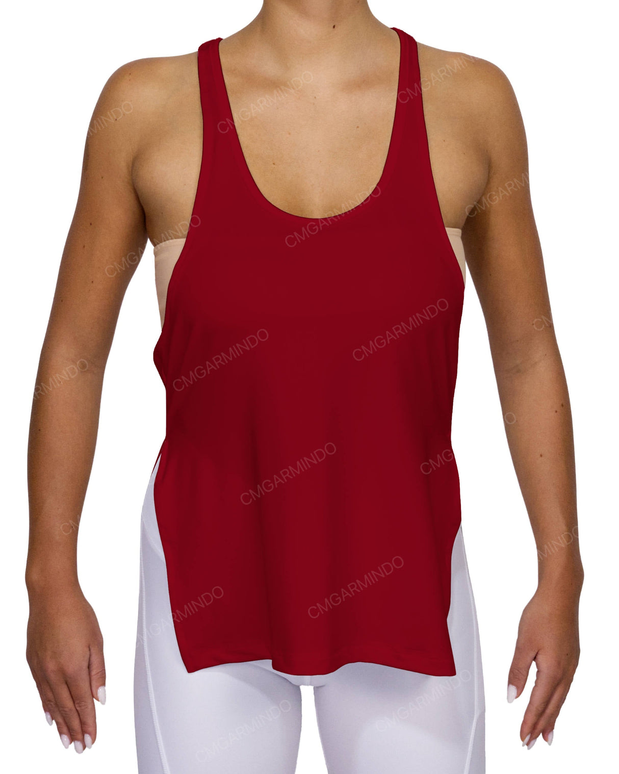 Long Side Slit Tank Top