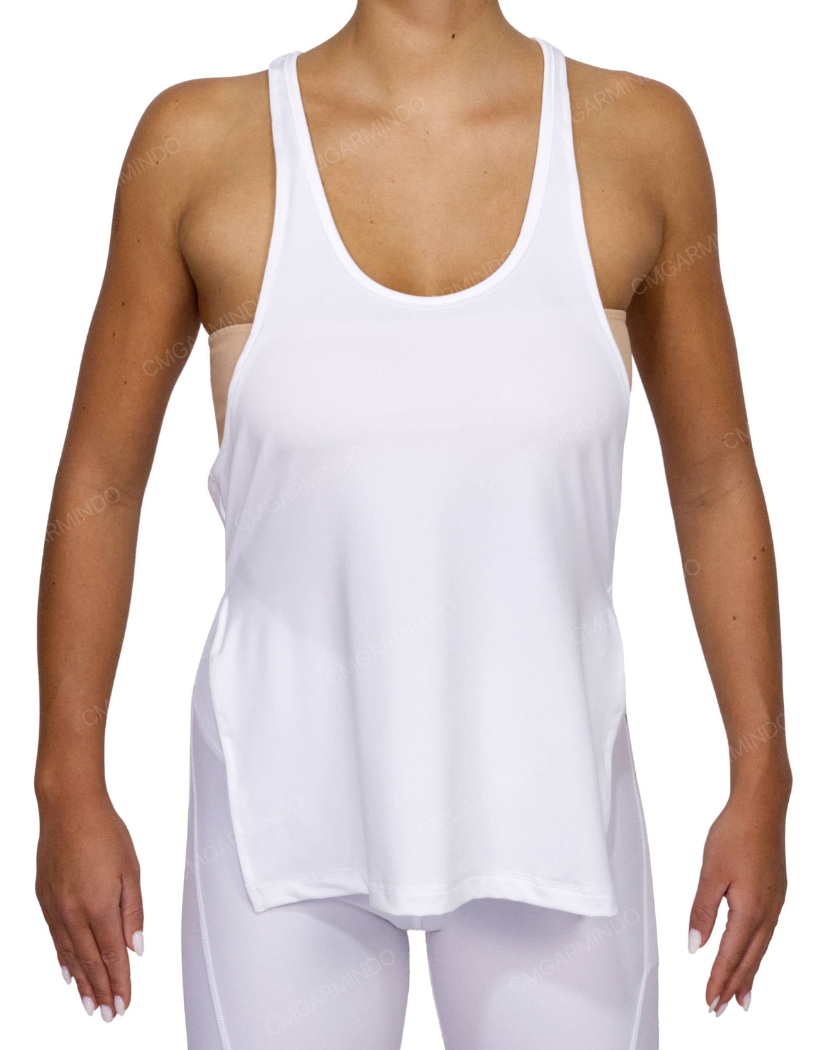 Long Side Slit Tank Top