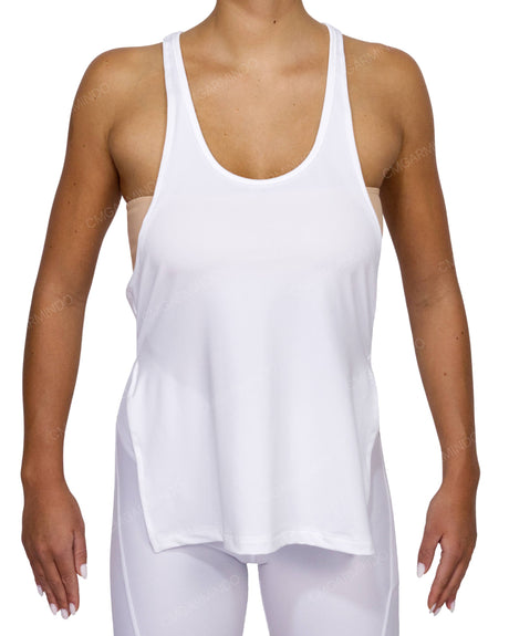Long Side Slit Tank Top