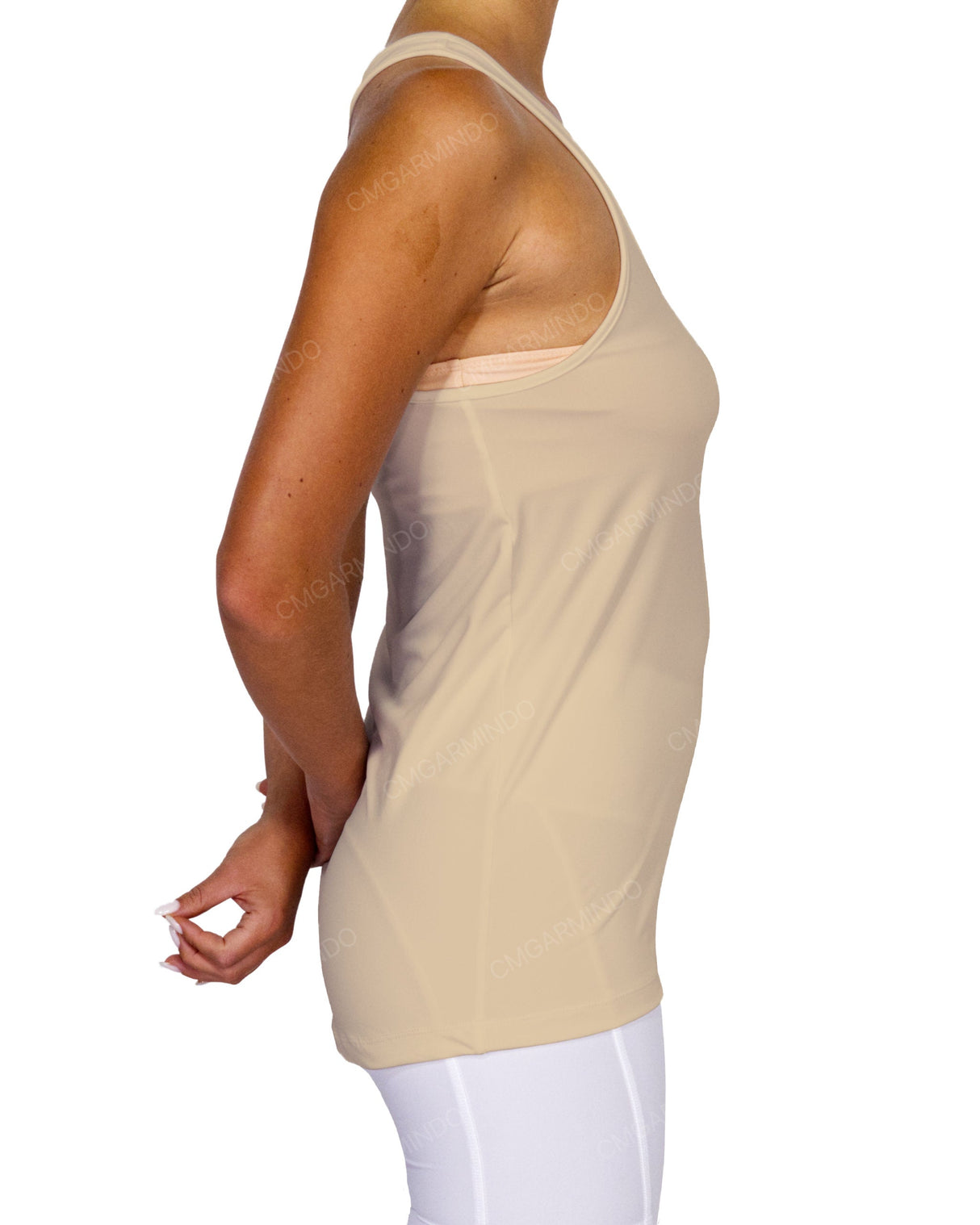 Scoop Hem Racerback Tank Top