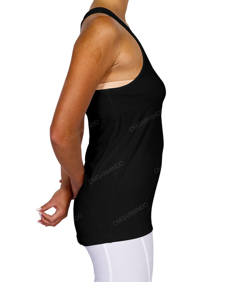 Scoop Hem Racerback Tank Top