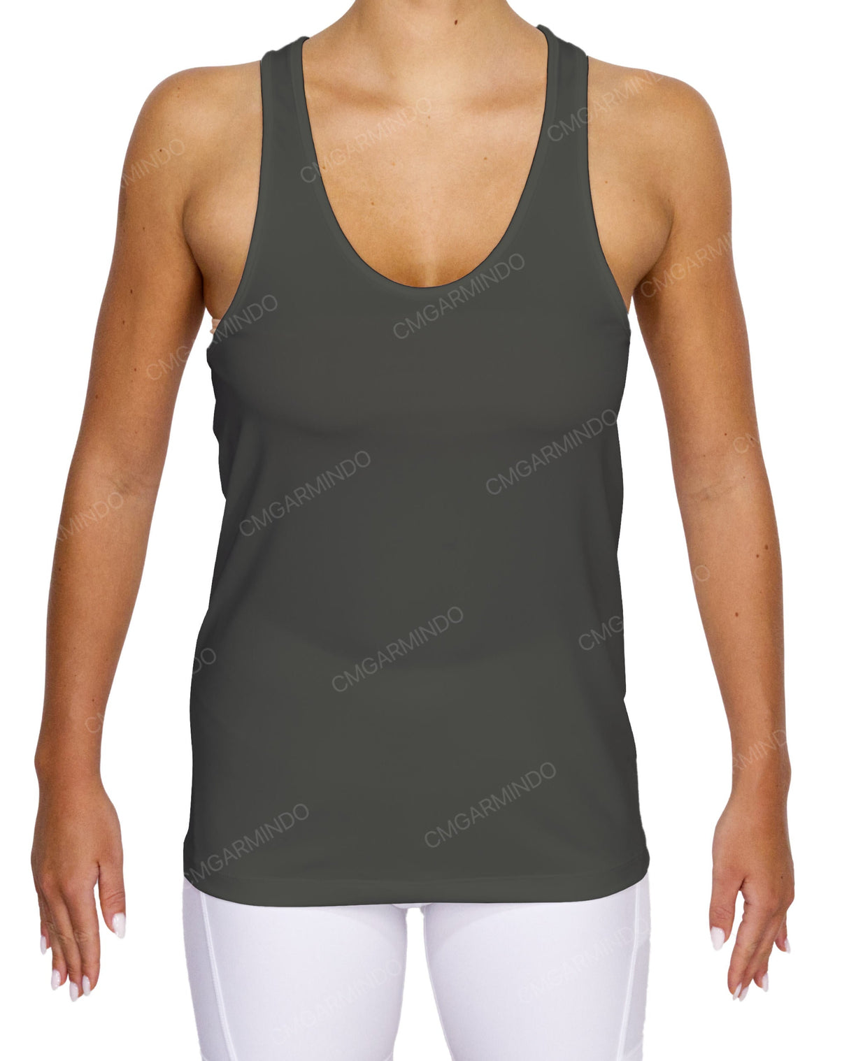 Scoop Hem Racerback Tank Top