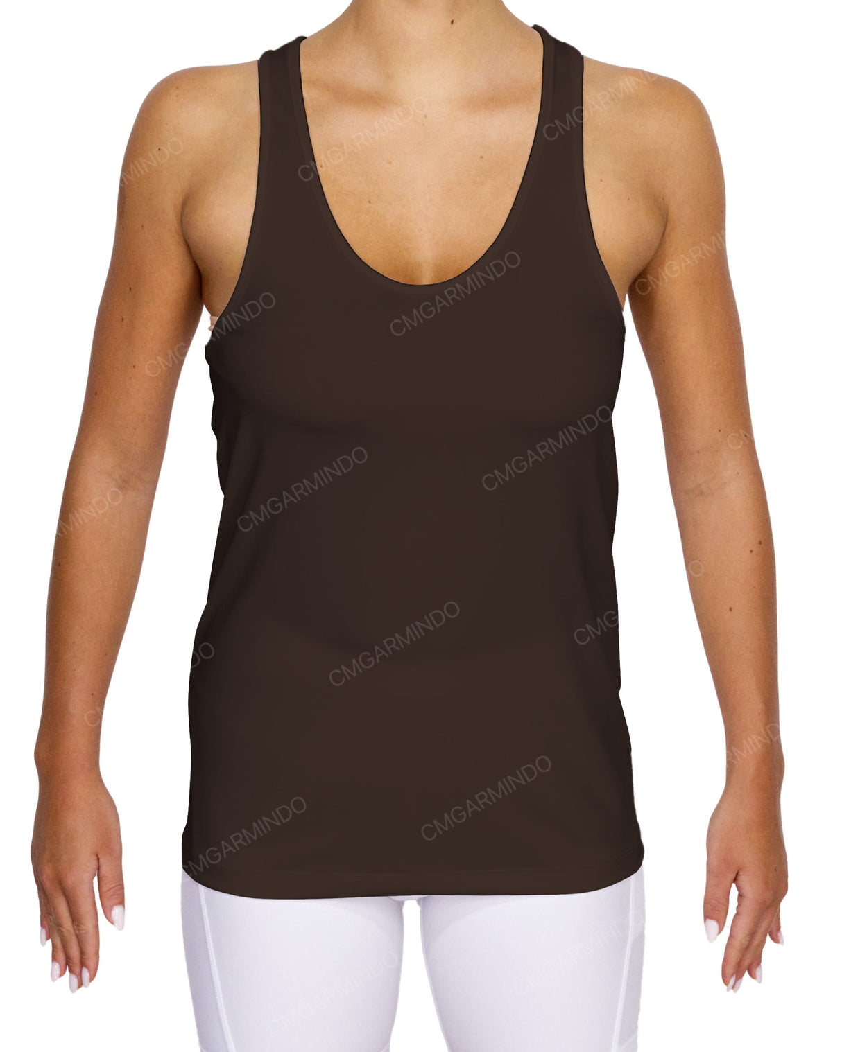 Scoop Hem Racerback Tank Top
