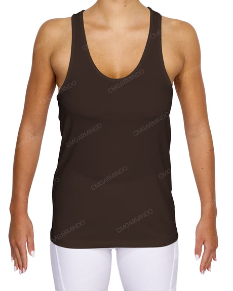 Scoop Hem Racerback Tank Top
