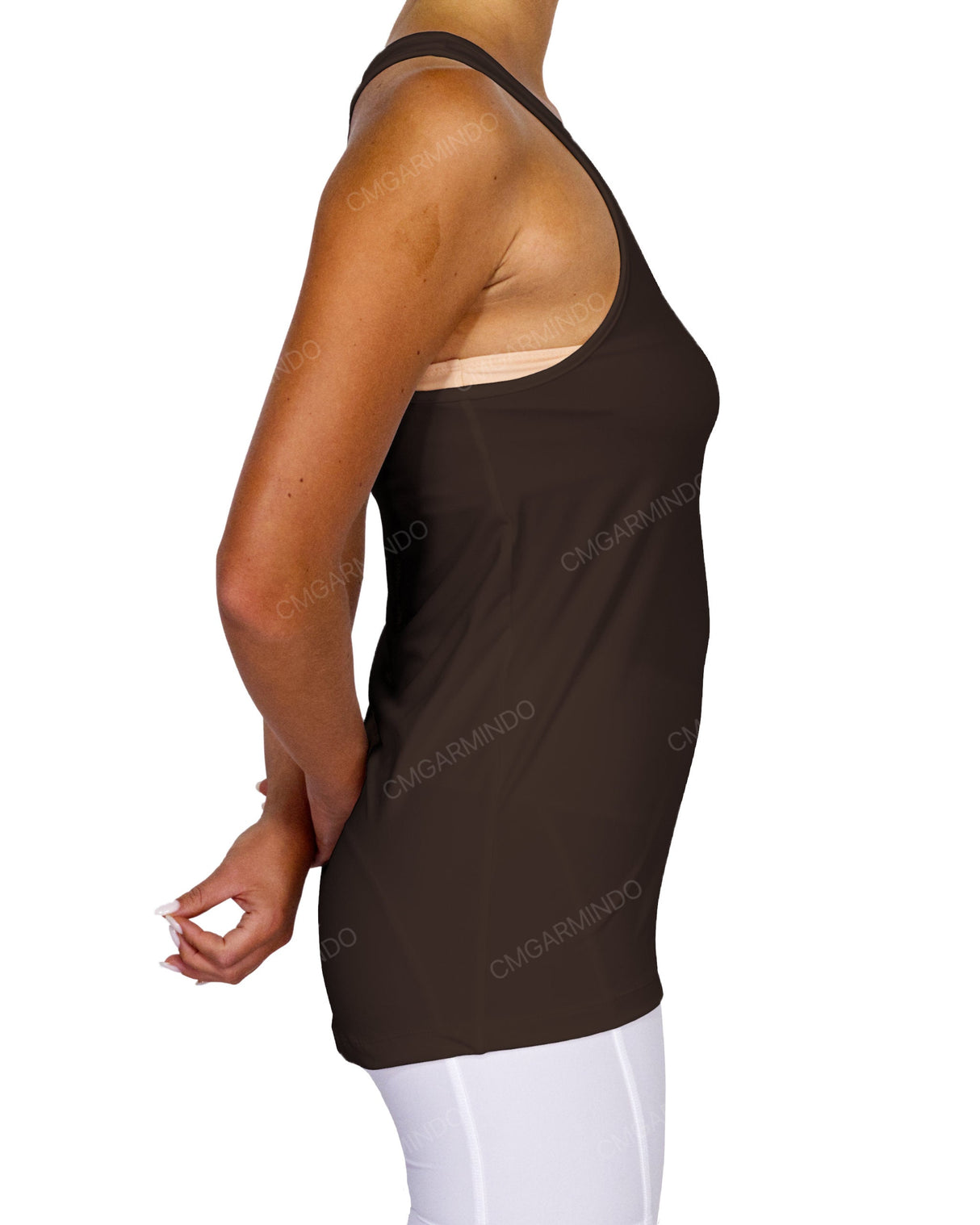 Scoop Hem Racerback Tank Top