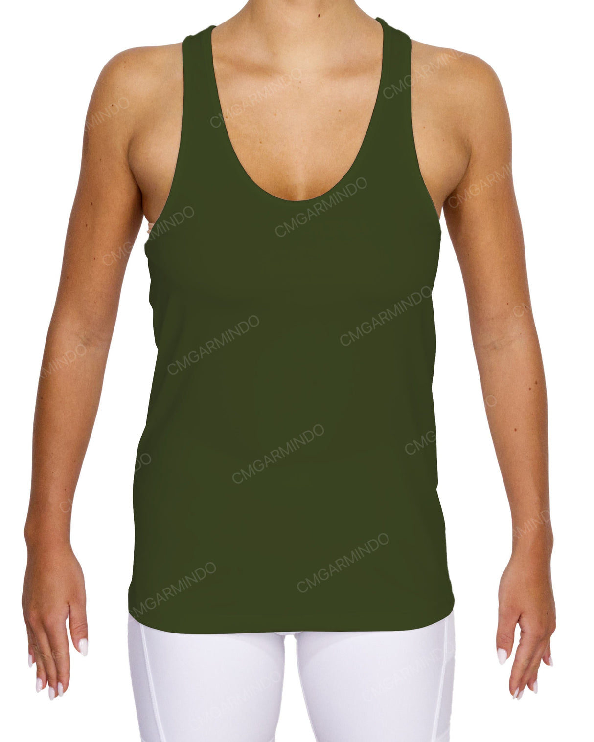 Scoop Hem Racerback Tank Top