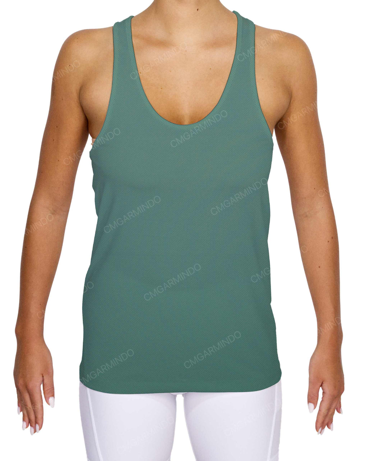Scoop Hem Racerback Tank Top