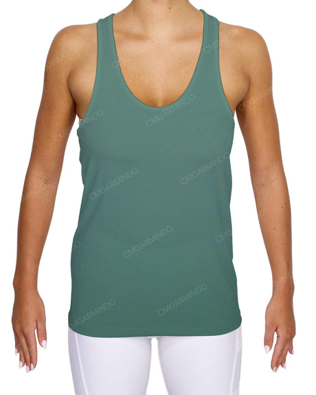 Scoop Hem Racerback Tank Top