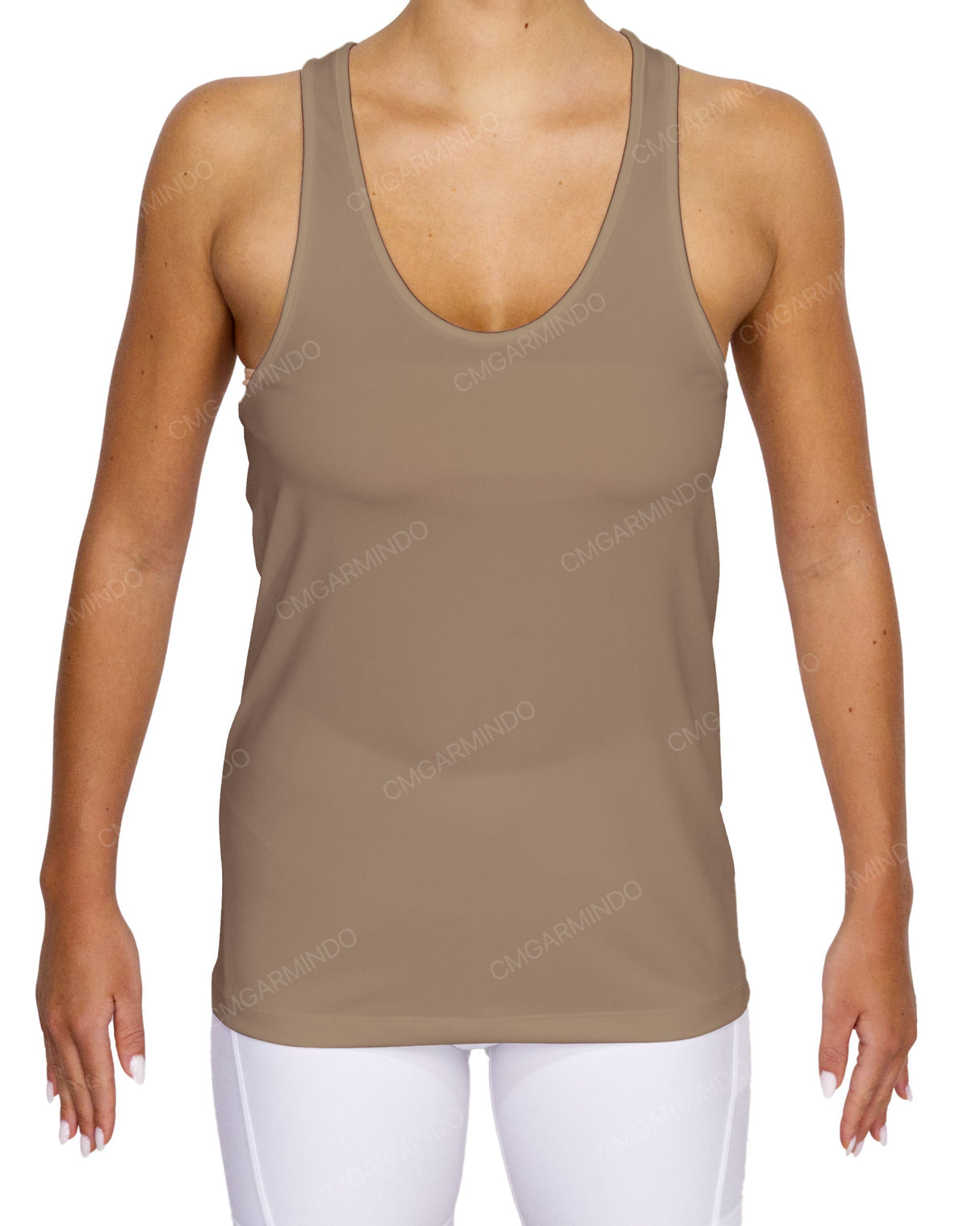 Scoop Hem Racerback Tank Top