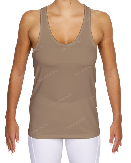 Scoop Hem Racerback Tank Top