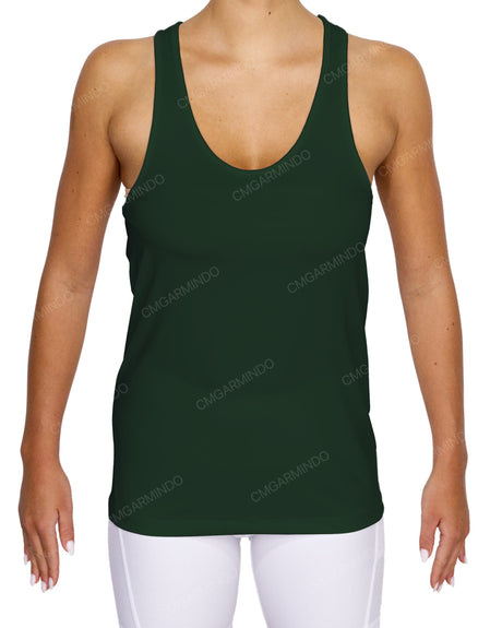 Scoop Hem Racerback Tank Top