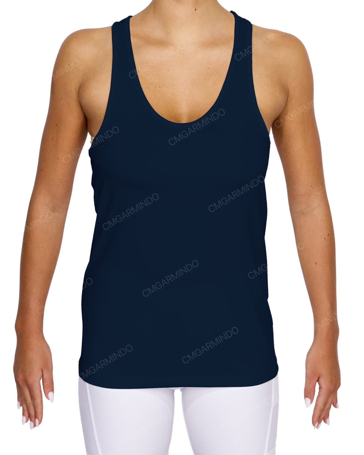 Scoop Hem Racerback Tank Top