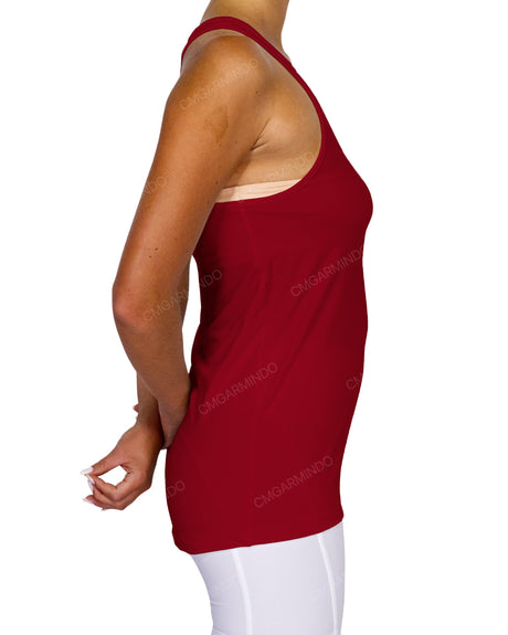 Scoop Hem Racerback Tank Top