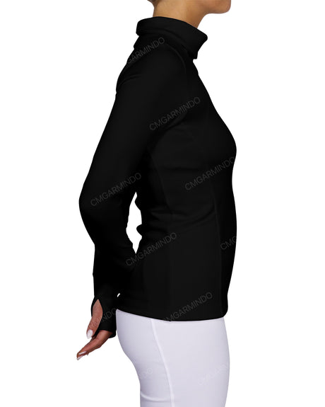 High Neck Long Sleeve Top