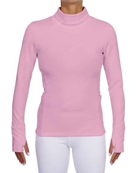 High Neck Long Sleeve Top
