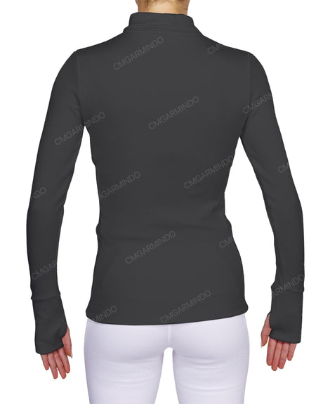 High Neck Long Sleeve Top