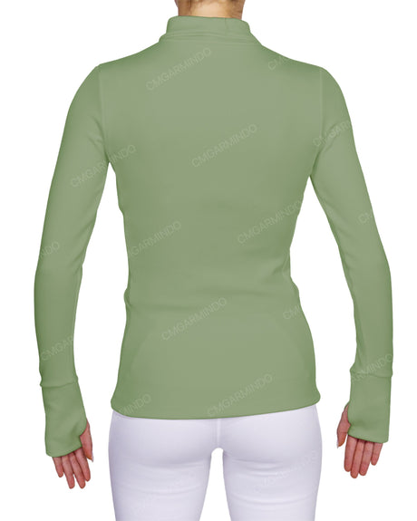 High Neck Long Sleeve Top