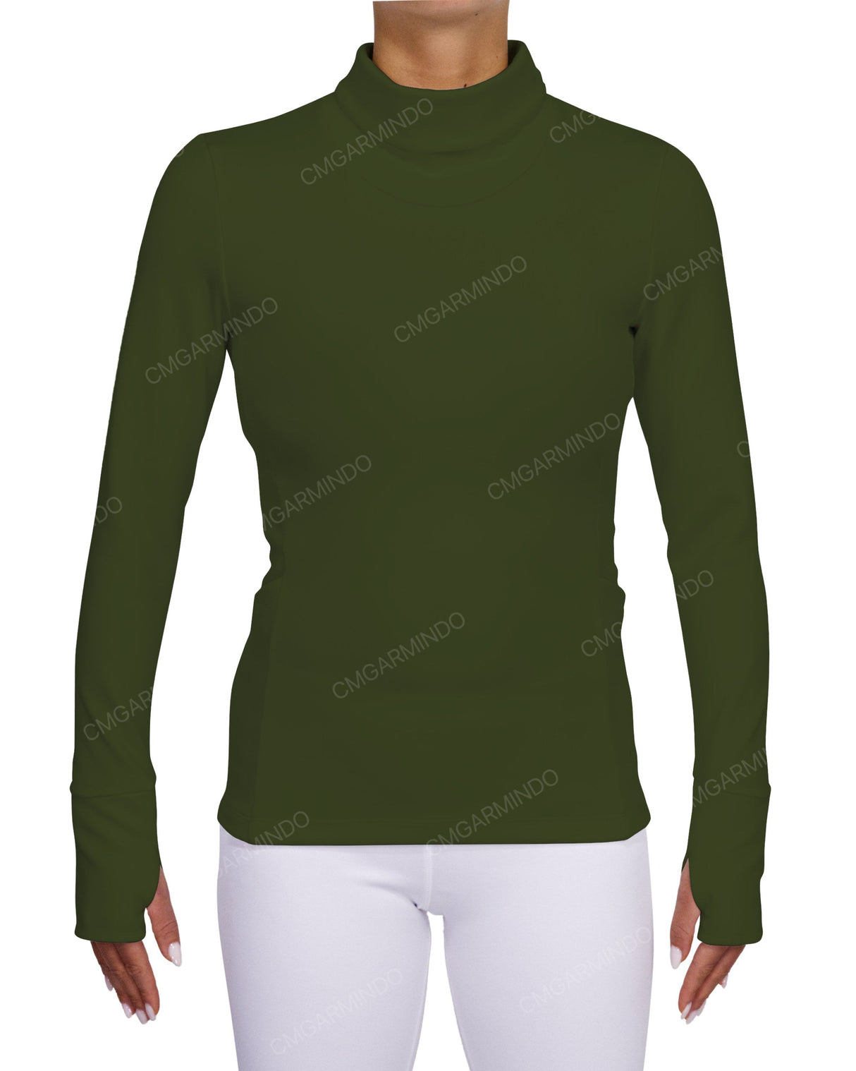 High Neck Long Sleeve Top