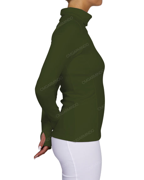 High Neck Long Sleeve Top