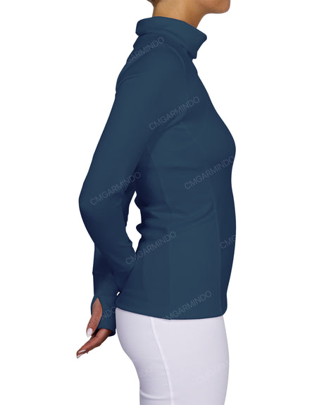 High Neck Long Sleeve Top