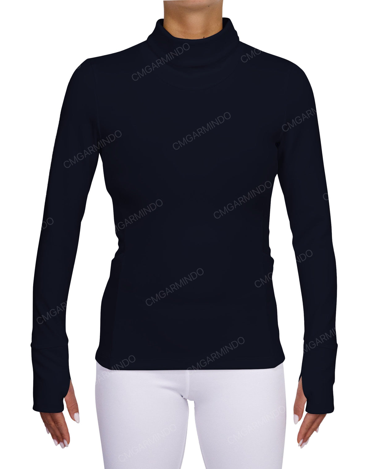 High Neck Long Sleeve Top