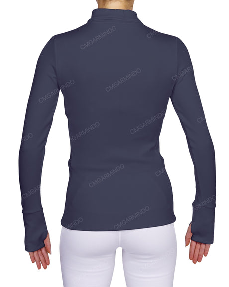 High Neck Long Sleeve Top