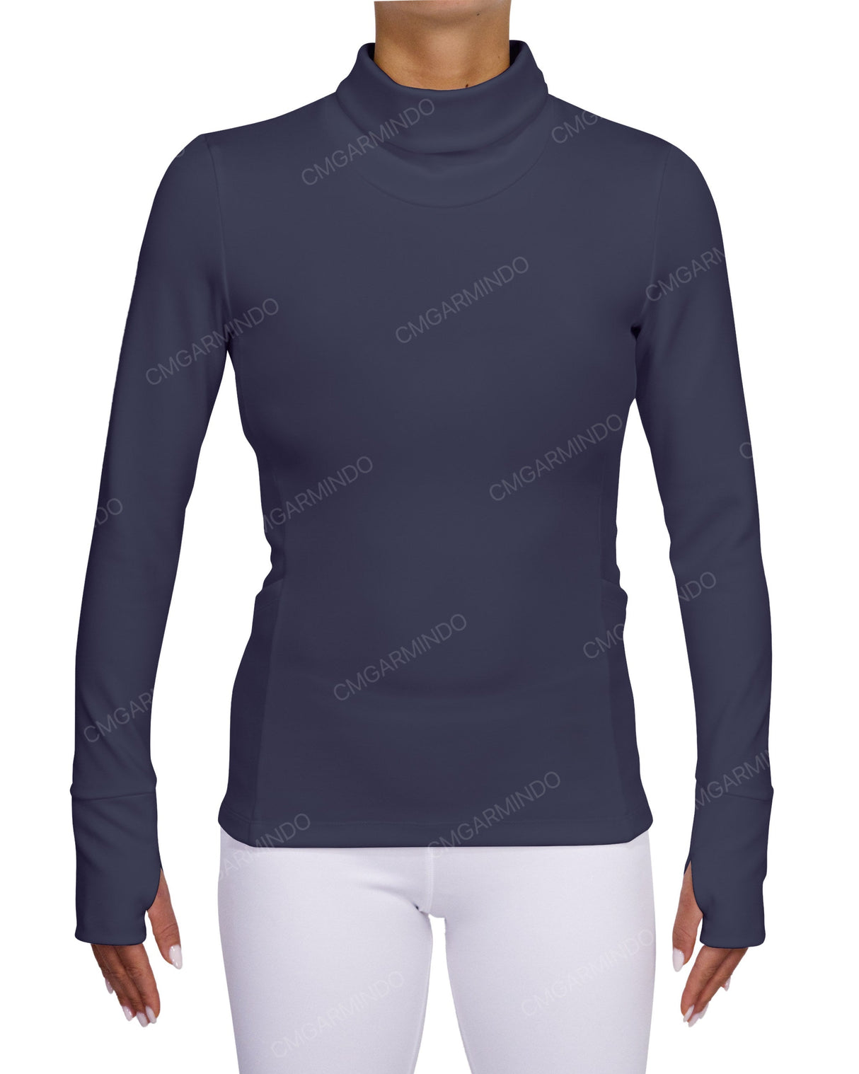 High Neck Long Sleeve Top