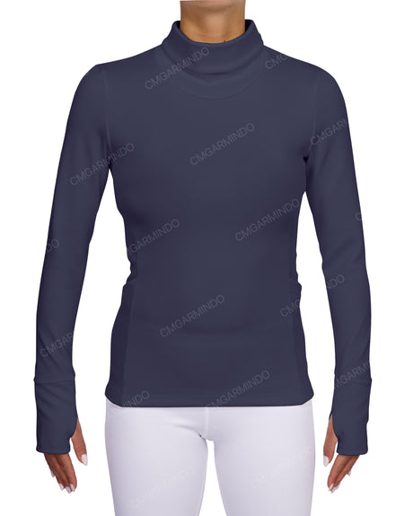 High Neck Long Sleeve Top
