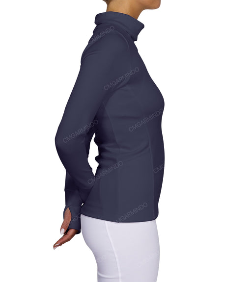 High Neck Long Sleeve Top