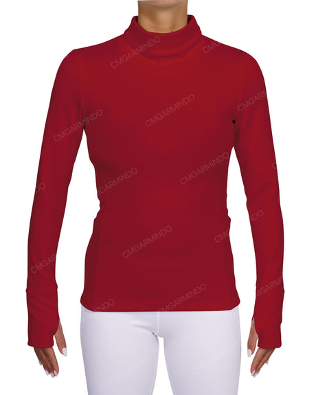 High Neck Long Sleeve Top