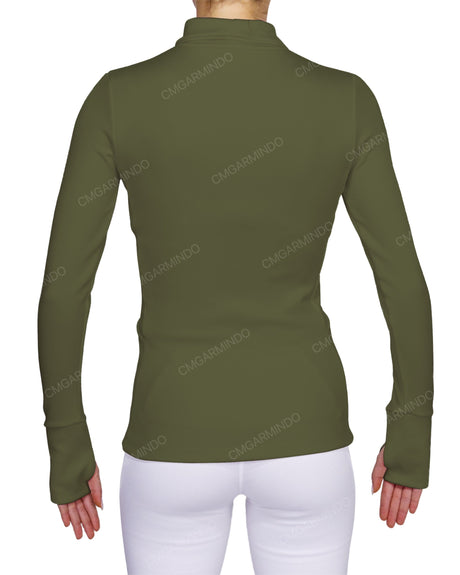 High Neck Long Sleeve Top