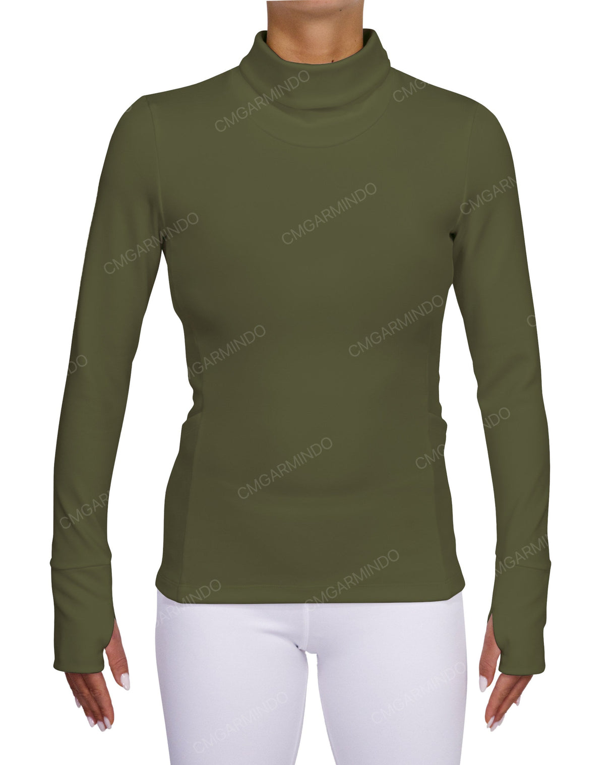 High Neck Long Sleeve Top