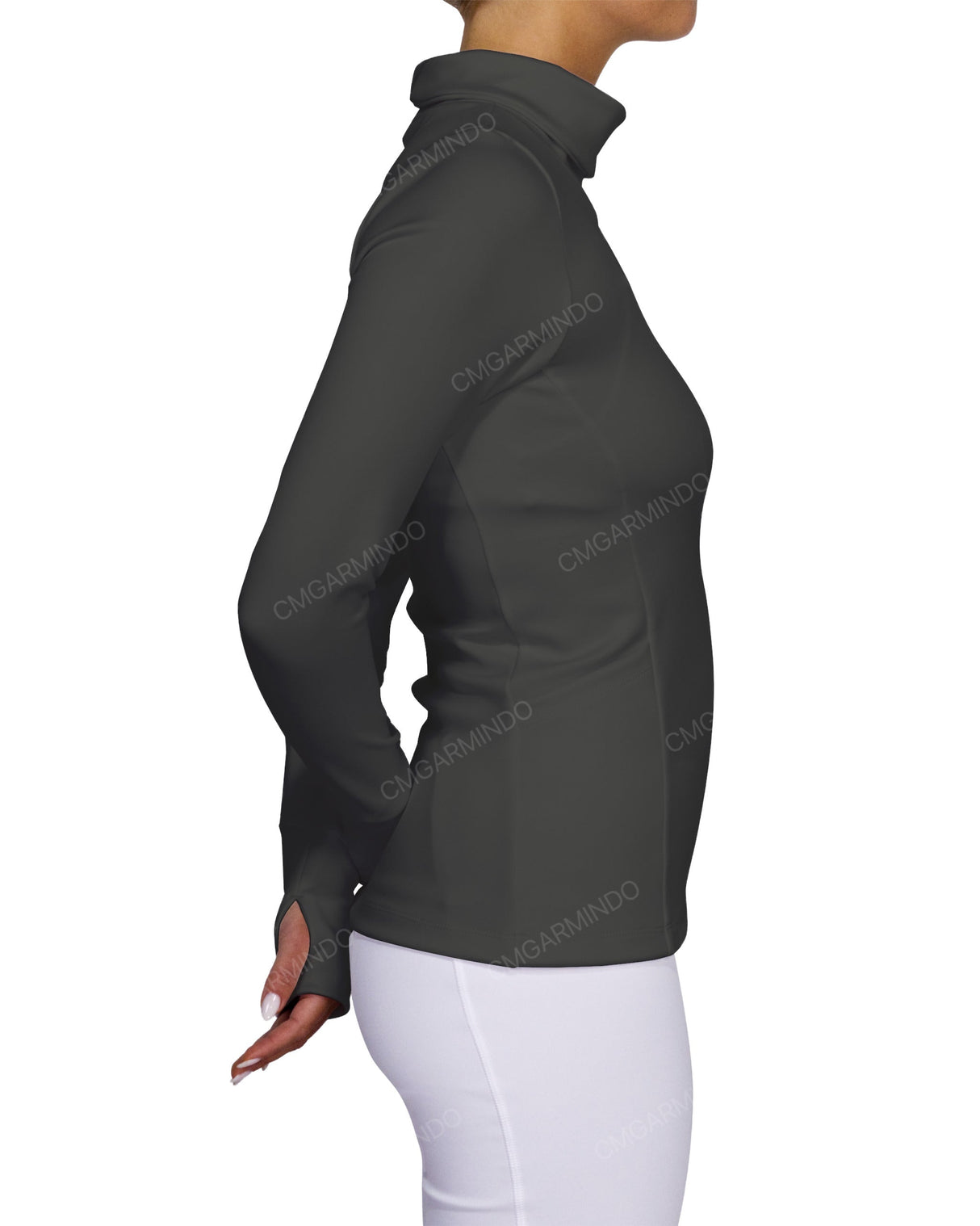 High Neck Long Sleeve Top