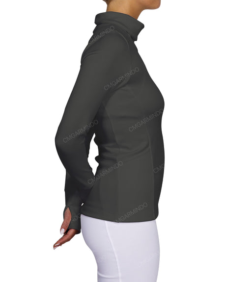 High Neck Long Sleeve Top