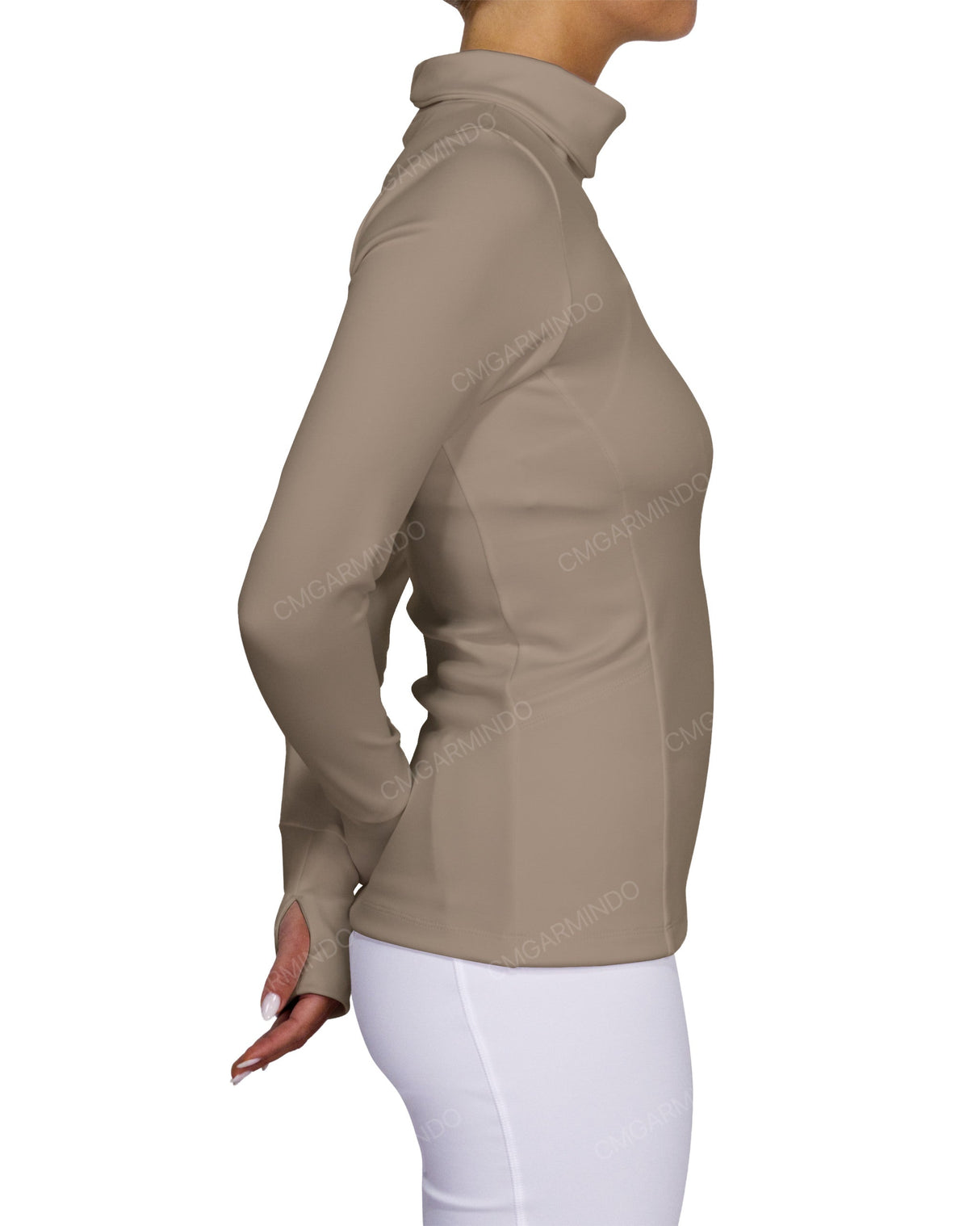 High Neck Long Sleeve Top