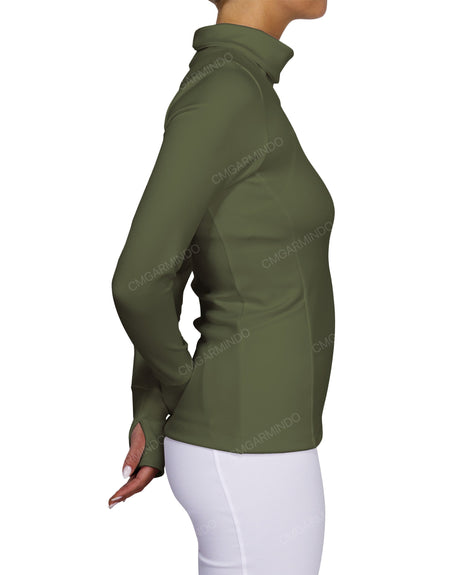 High Neck Long Sleeve Top