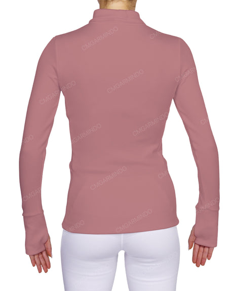 High Neck Long Sleeve Top