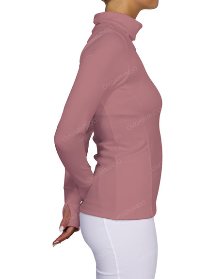 High Neck Long Sleeve Top