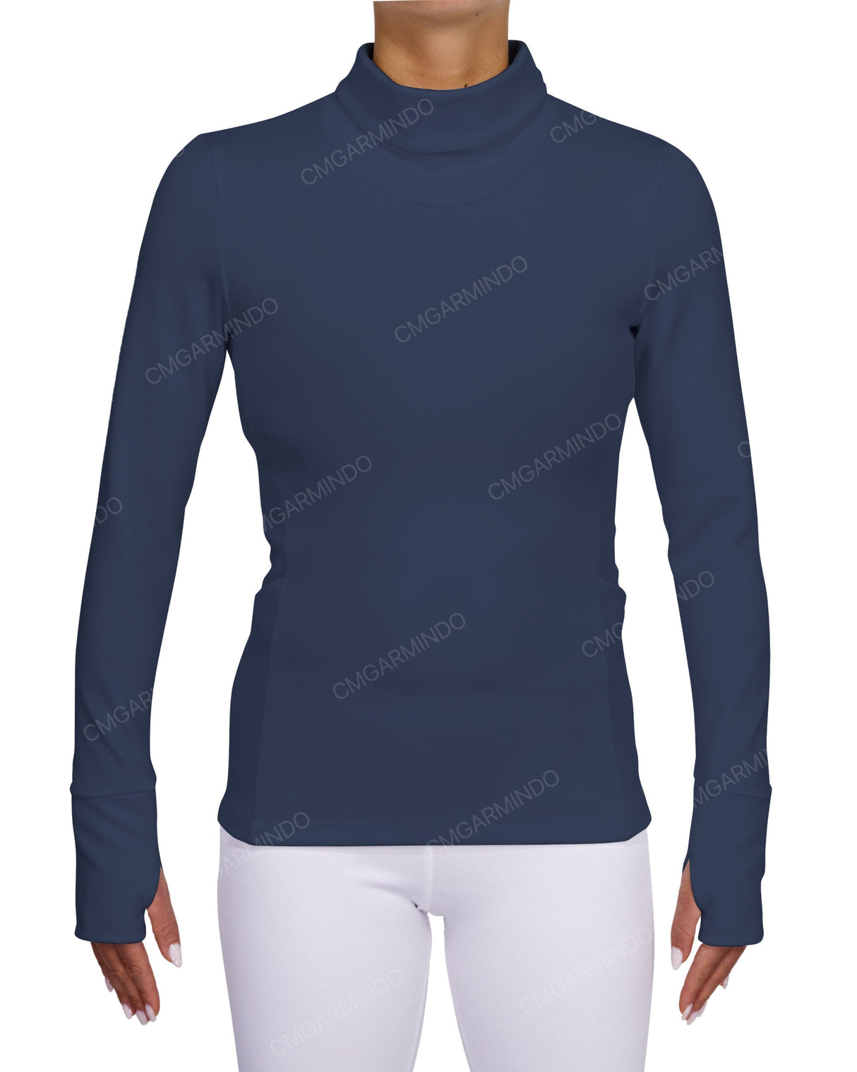 High Neck Long Sleeve Top