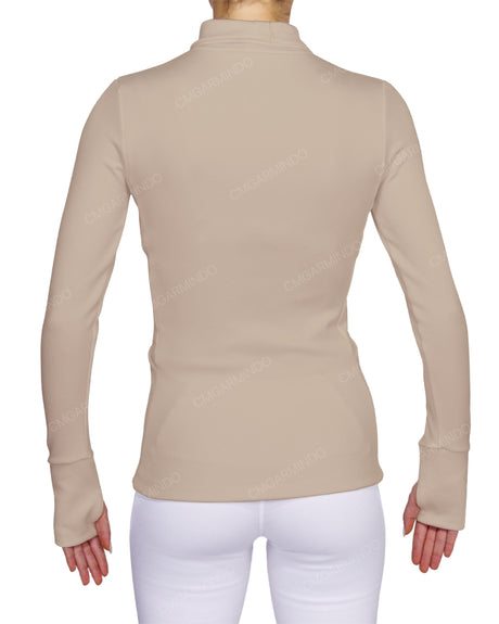 High Neck Long Sleeve Top