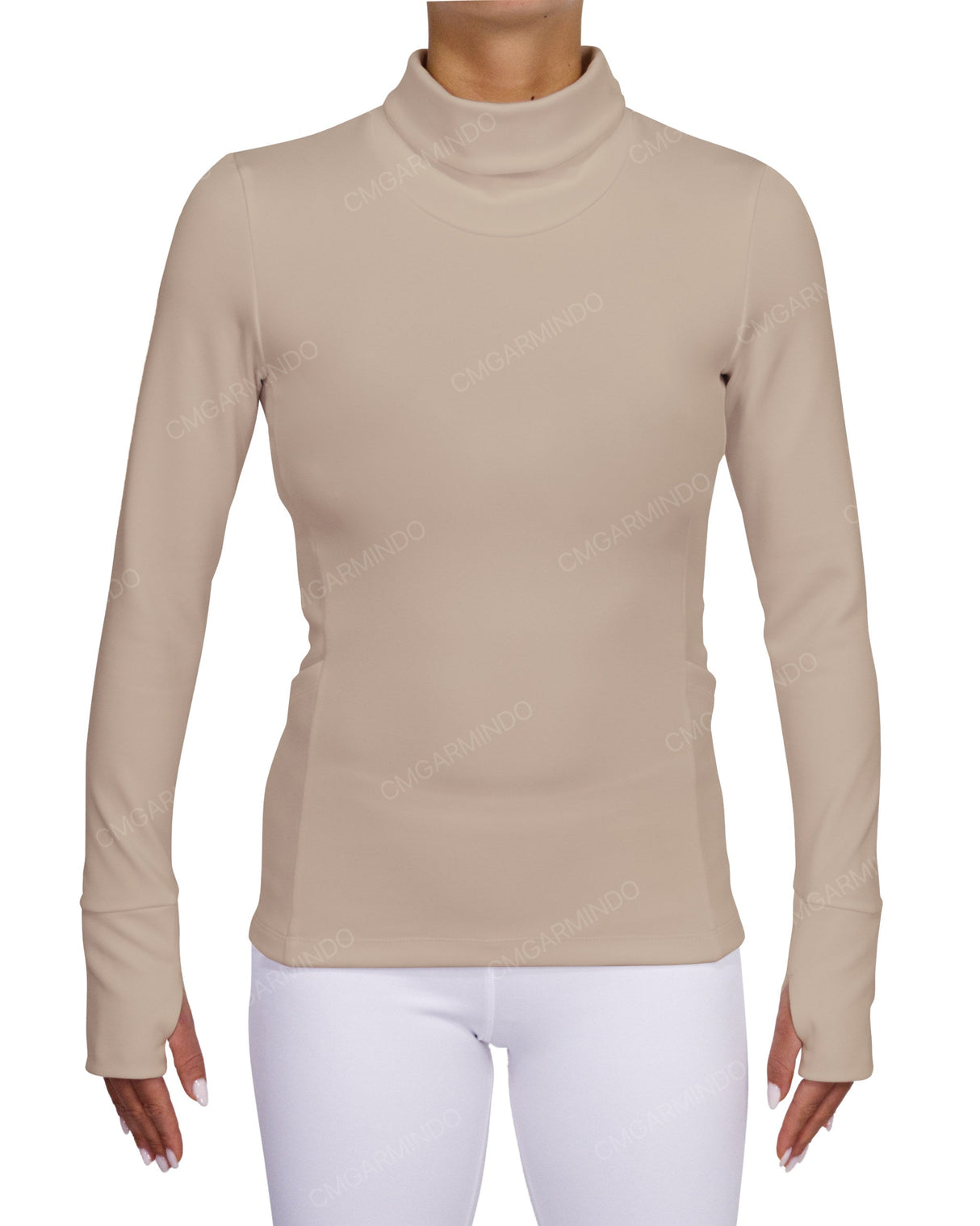 High Neck Long Sleeve Top