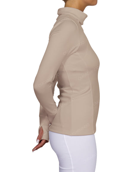 High Neck Long Sleeve Top