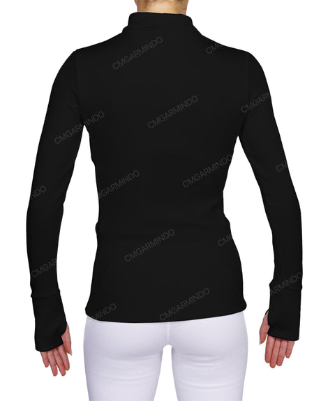 High Neck Long Sleeve Top