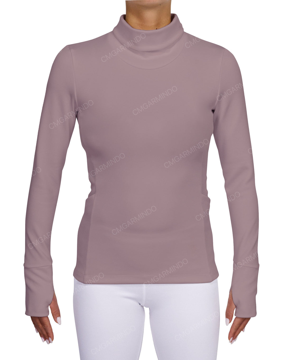 High Neck Long Sleeve Top