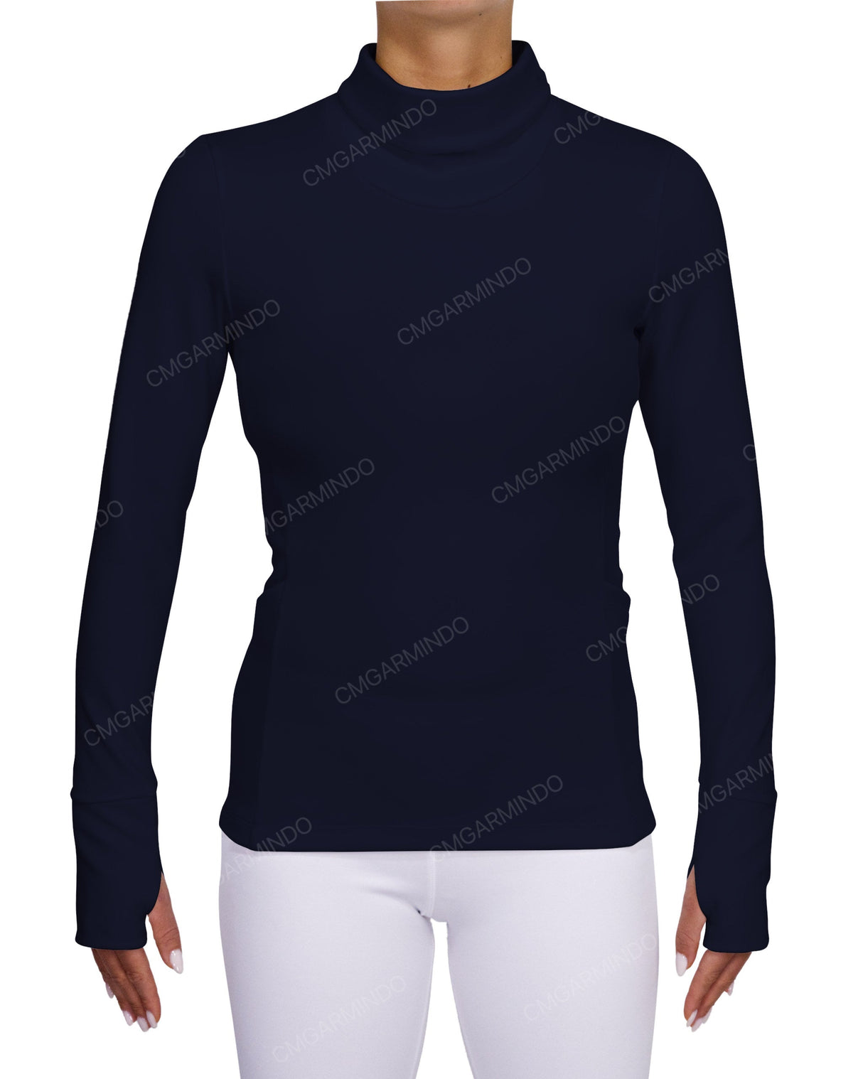 High Neck Long Sleeve Top