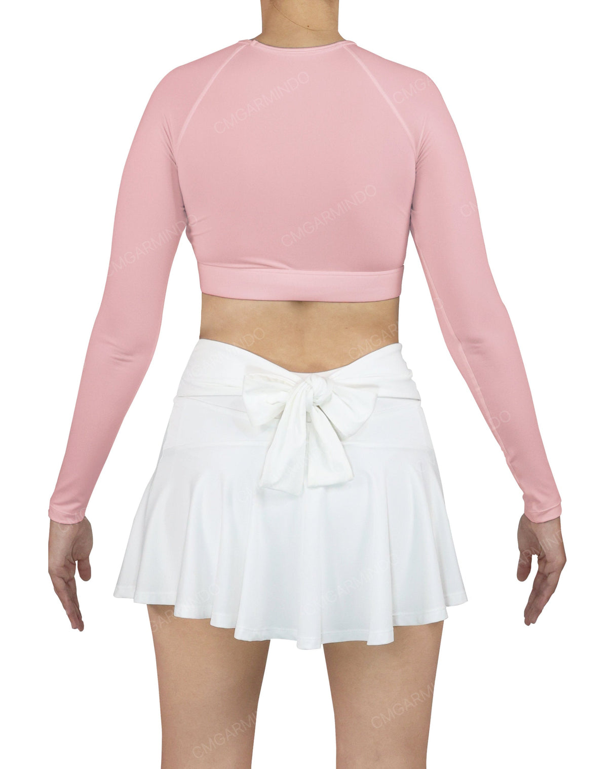 Crew Neck Long Sleeve Crop Top
