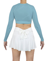 Crew Neck Long Sleeve Crop Top