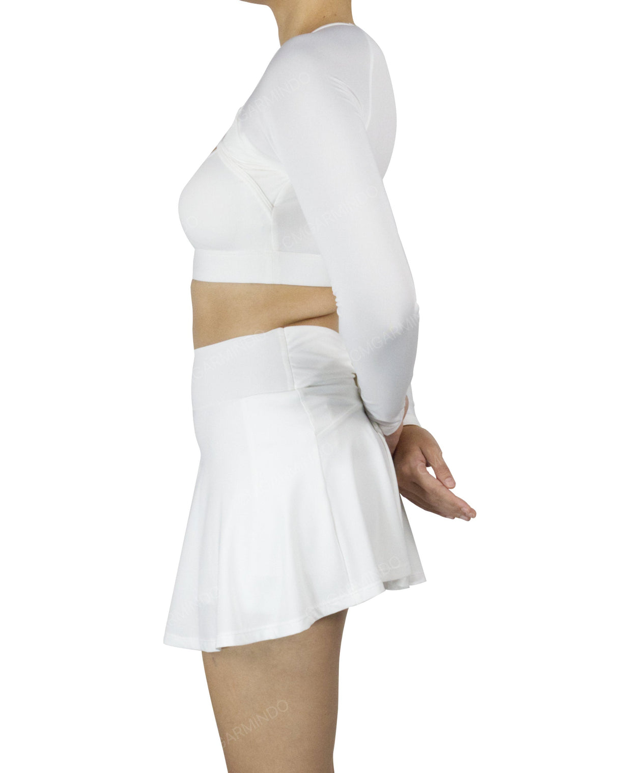 Crew Neck Long Sleeve Crop Top